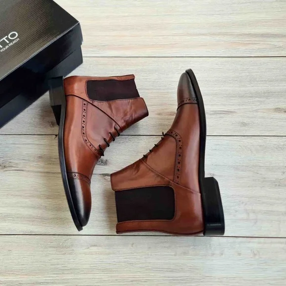 Men's Leather Chelsea Boots | Handmade - Picture 3 of 8